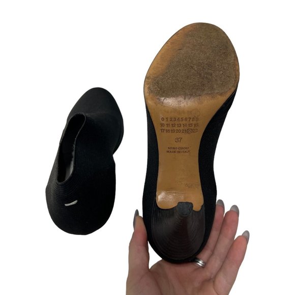 Maison Martin Margiela Black Elastic Heel Booties size 37/7.5N - Picture 6 of 9